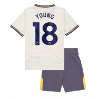 Camiseta Everton Ashley Young #18 Tercera Equipación Replica 2024-25 para niños mangas cortas (+ Pantalones cortos)